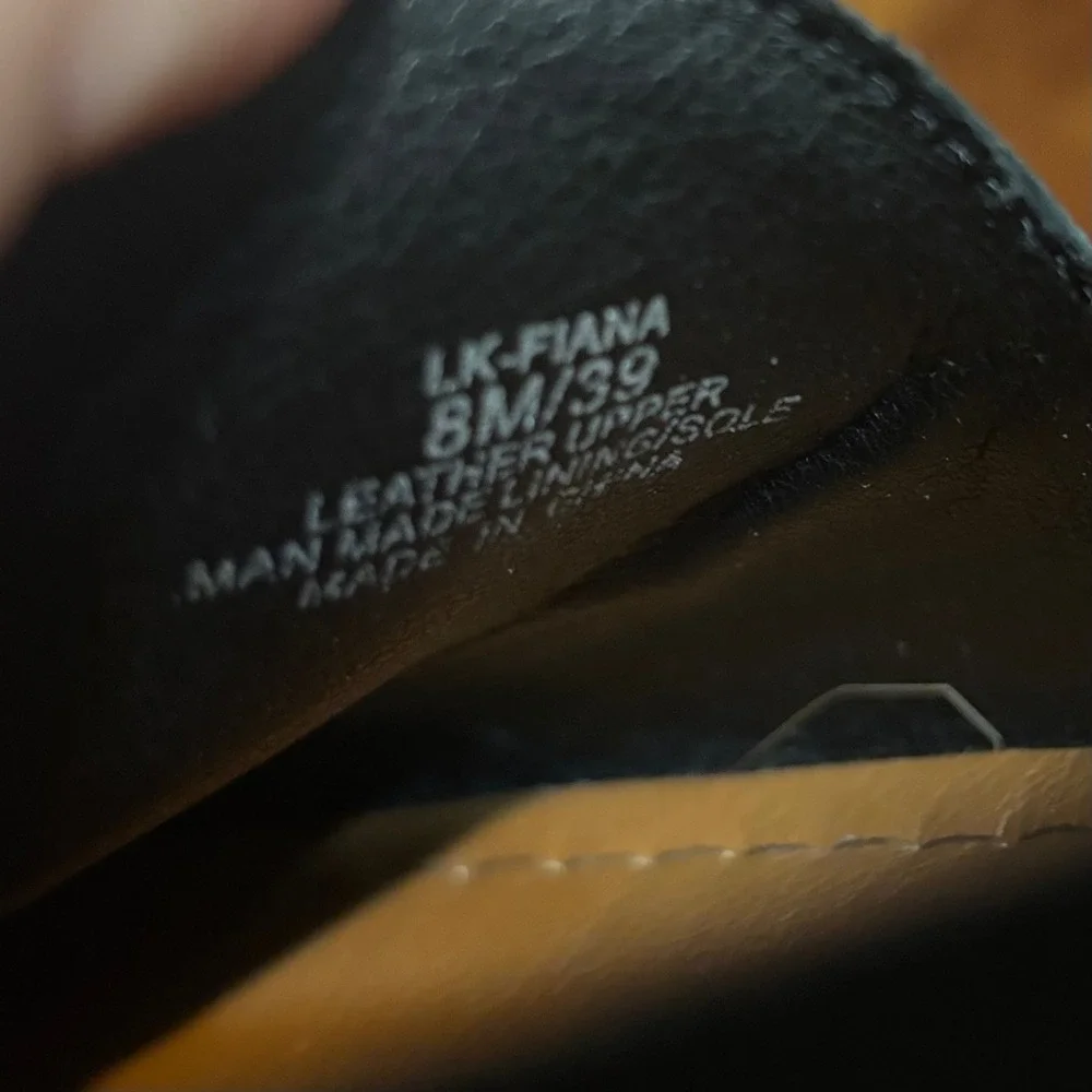 Lucky Brand Fiana Black Leather Loafers Flats Womens 8M  Professional‎